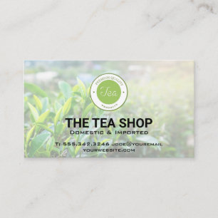Tea Shop   Tea Plants Business Card