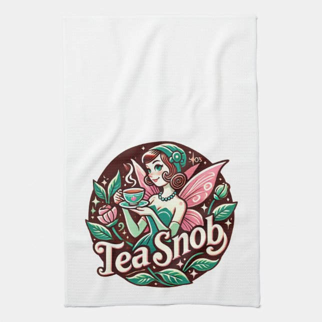 Tea Snob Fairy                                     Towel (Vertical)