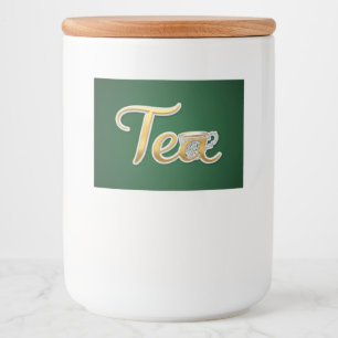 Tea, Sticker for Food Container, by Natasha Us