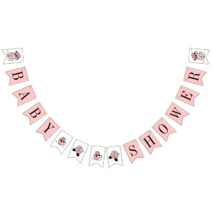 Tea Teacup & Flowers Baby Shower Banner