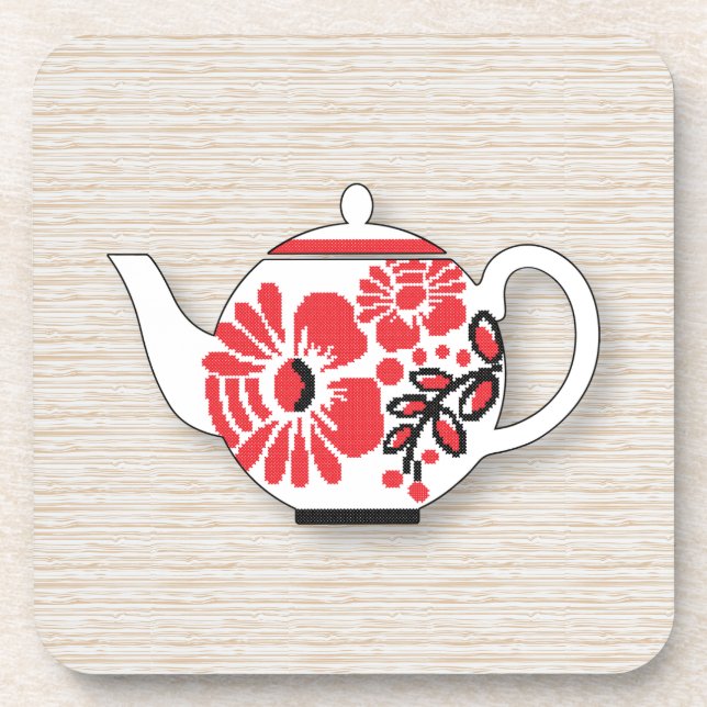 Tea teapots coaster (Front)