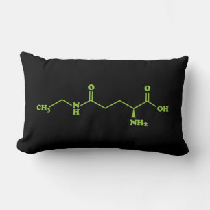 Tea Theanine Molecular Chemical Formula Lumbar Cushion