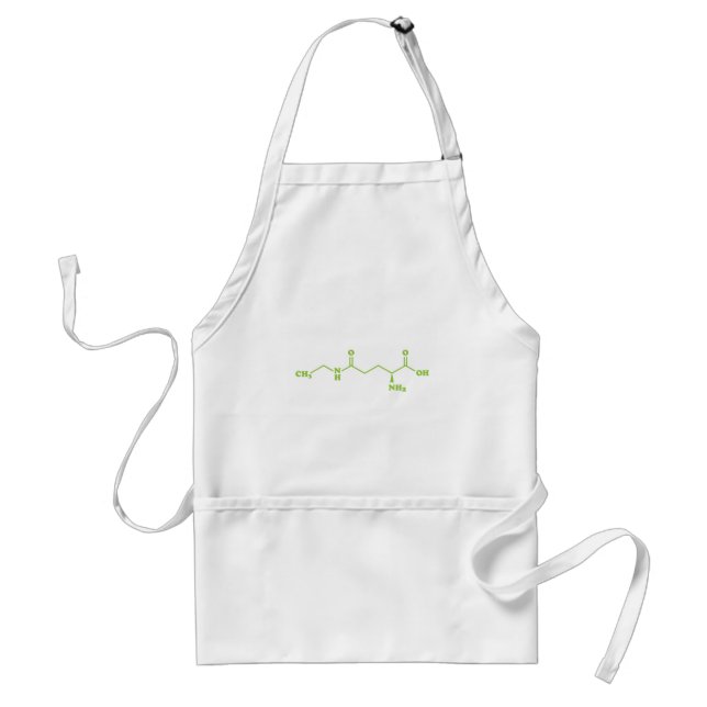 Tea Theanine Molecular Chemical Formula Standard Apron (Front)