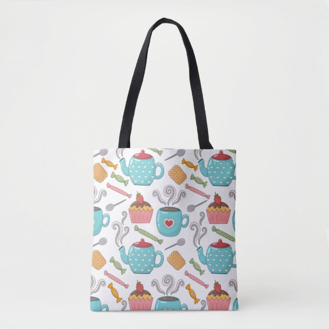 Tea Time and Sweets Tote Bag (Front)