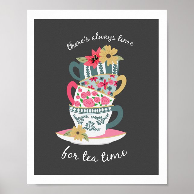 Tea Time Art Print by Origami Prints (Front)