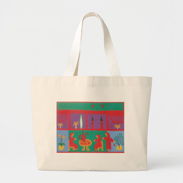 Tea Time at the Museum 2003 Large Tote Bag (Front)
