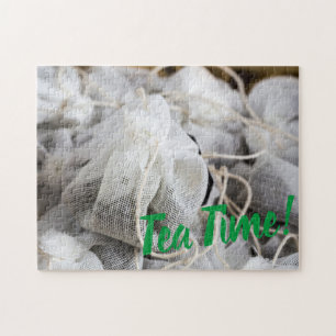 Tea Time Bag for Tea Lovers Jigsaw Puzzle