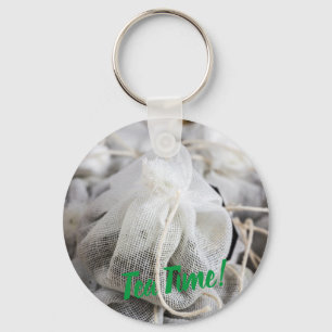 Tea Time Bag for Tea Lovers Key Ring