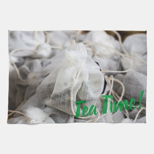 Tea Time Bag for Tea Lovers Towel (Horizontal)