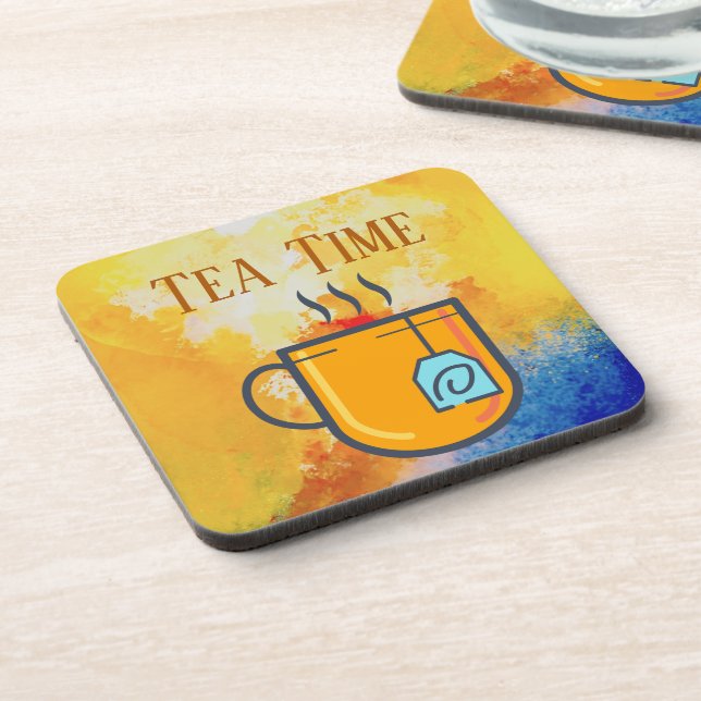 Tea Time Beverage Coaster (Left Side)