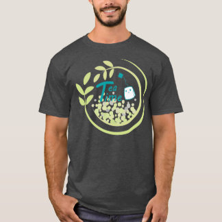 Tea time black background T-Shirt