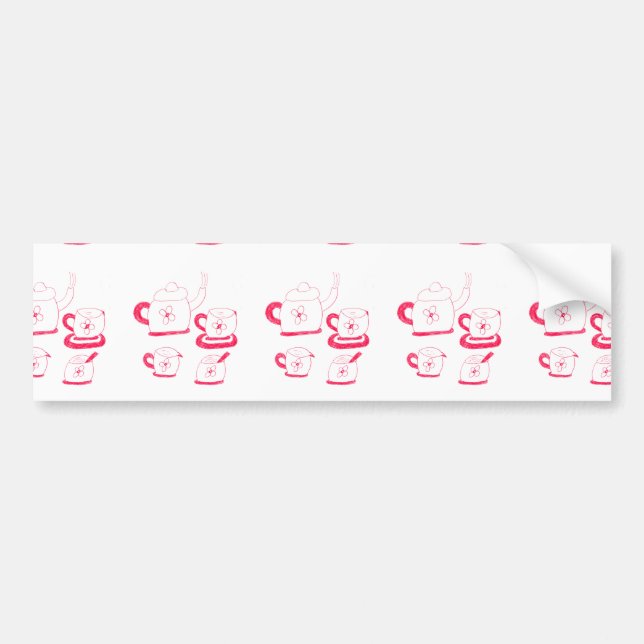 Tea Time Bumper Sticker (Front)