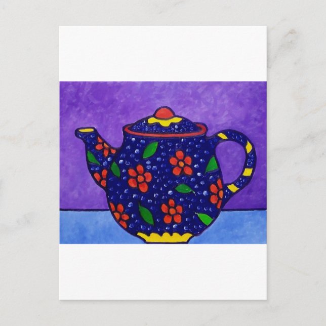 Tea Time by Piliero Postcard (Front)