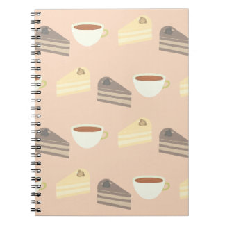 Tea Time Cake Slices and Teacup Notebook