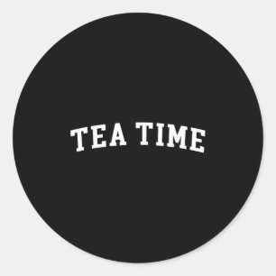 Tea Time Classic Round Sticker