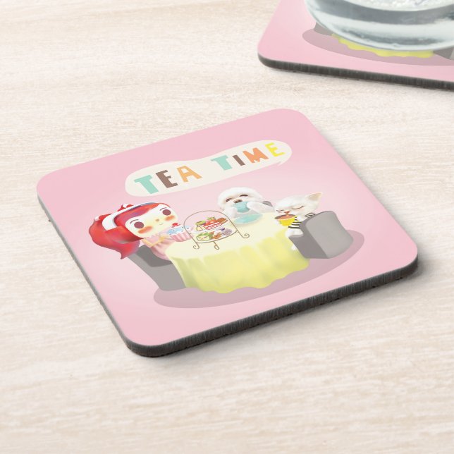 Tea Time Coaster (Left Side)