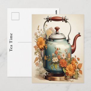 Tea time Coffee Break Friends Getting Together Postcard