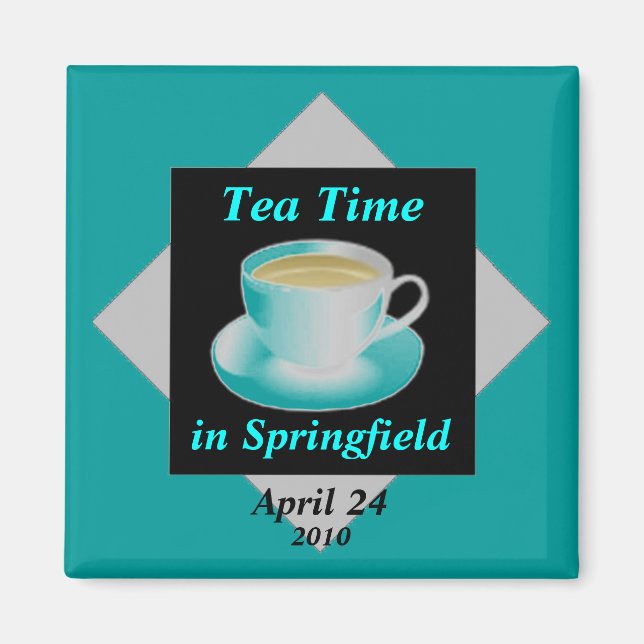 Tea Time Customisable Magnet (Front)