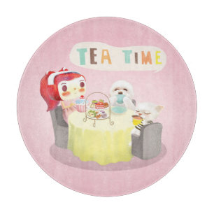 Tea Time Cutting Board