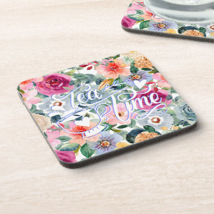 Tea Time Flowers Coaster
