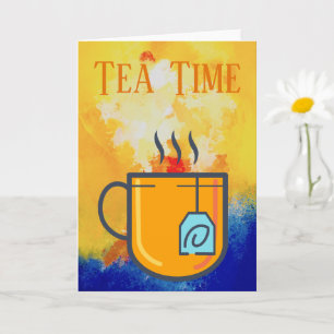 Tea Time Greeting Card