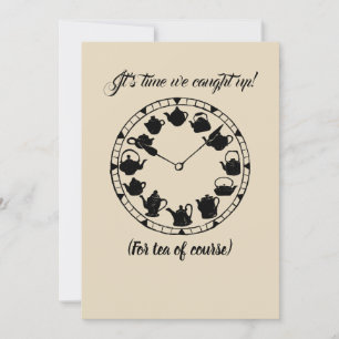 Tea time invitation for tea lovers