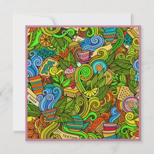 Tea Time Irresistible Party Invitations