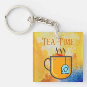 Tea Time Keychain