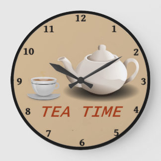 Tea Time Kitchen Clock