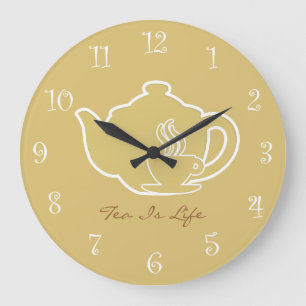 Tea Time Kitchen Wall Clocks