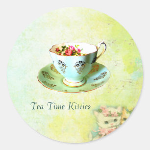 Tea Time Kitties sticker