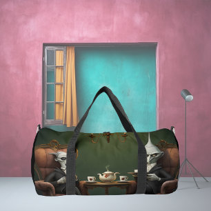 Tea time on the weird side. 1 duffle bag