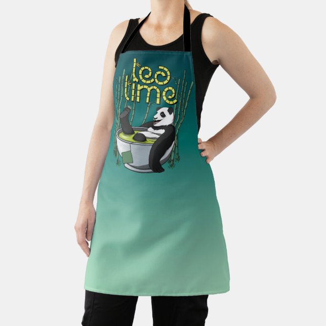 Tea Time Panda Apron (Insitu)