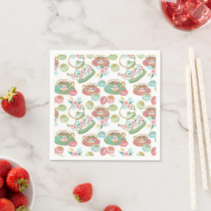 Tea Time Pattern Napkin
