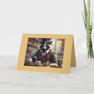 Tea time pirate critter birthday card