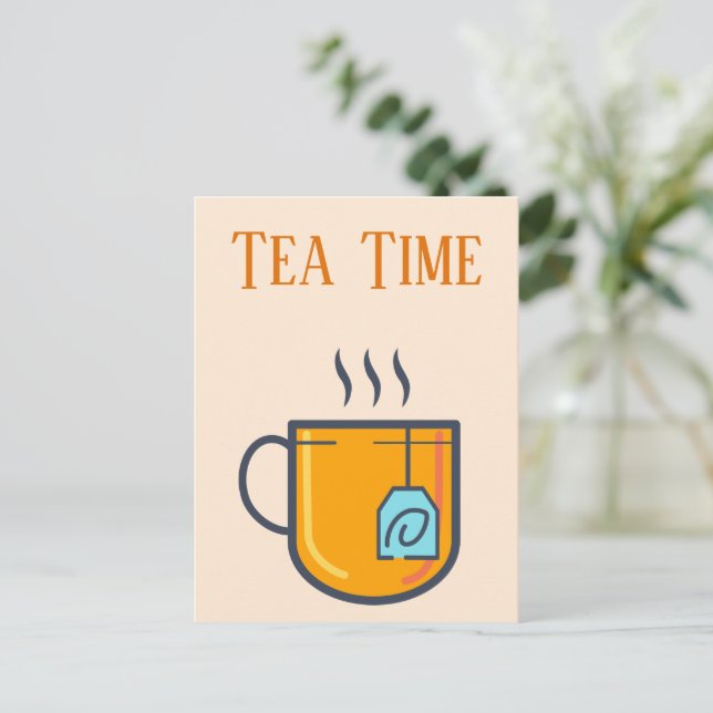 Tea Time Postcard (Standing Front)