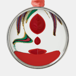 Tea Time Red Tea.png Metal Ornament