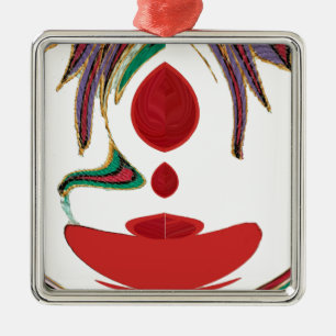 Tea Time Red Tea.png Metal Ornament