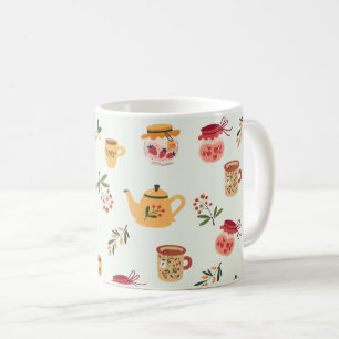 Tea Time Seamless Pattern Coffee Mug