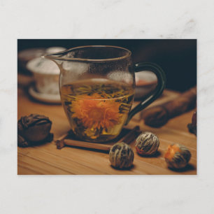 Tea time Tea cup postcard for postcrossing