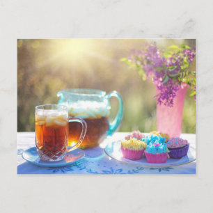 Tea time Tea cup postcard for postcrossing