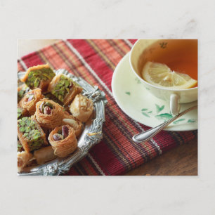 Tea time Tea room postcard for postcrossing