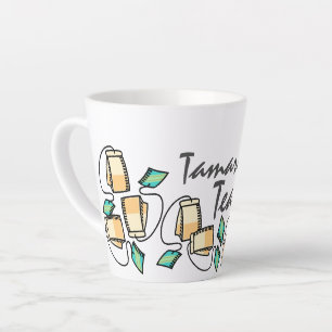Tea Time Teabags Customise your Name Latte Mug