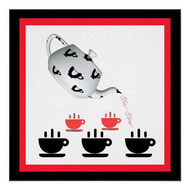 Tea Time Teapot  Poster (Front)