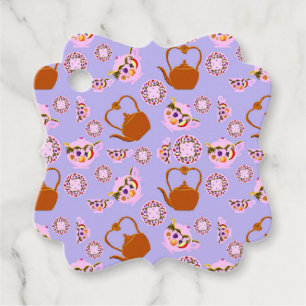 Tea Time Teapots Teacups Kettle Favour Tags