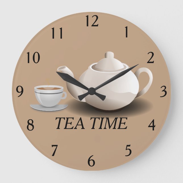 Tea Time Wall Clock (Front)