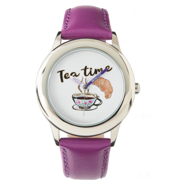 Tea time Watches, tea party gift, tea accessories  Watch (Front)