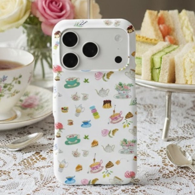 Tea Time Watercolor Pattern (Creator Uploaded)