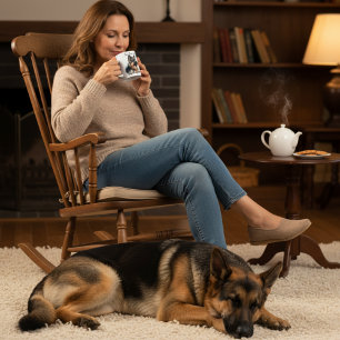 Tea Time With My Shepherd Modern Coffee Mug