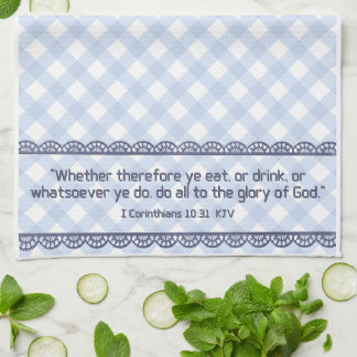Tea Towel Bible Verse - I Corinthians 10:31 KJV
